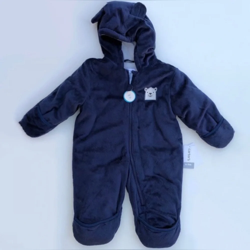 NWT Carter’s | fuzzy velboa heavyweight pram 3-6M